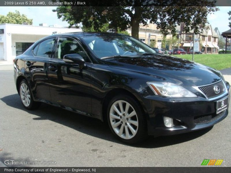 Obsidian Black / Black 2009 Lexus IS 250 AWD