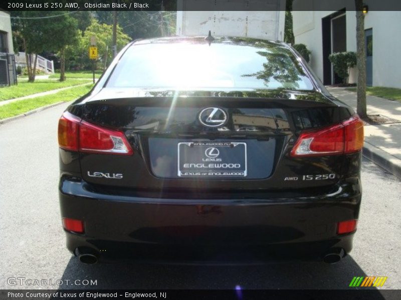 Obsidian Black / Black 2009 Lexus IS 250 AWD