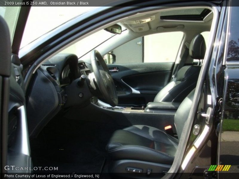Obsidian Black / Black 2009 Lexus IS 250 AWD