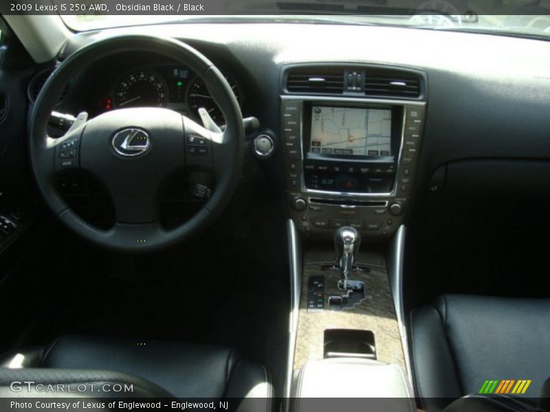 Obsidian Black / Black 2009 Lexus IS 250 AWD