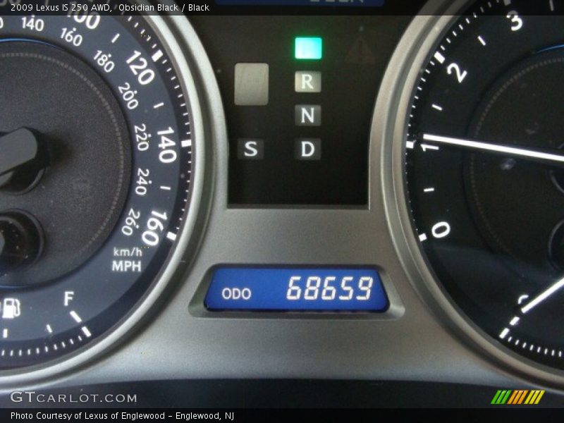 Obsidian Black / Black 2009 Lexus IS 250 AWD