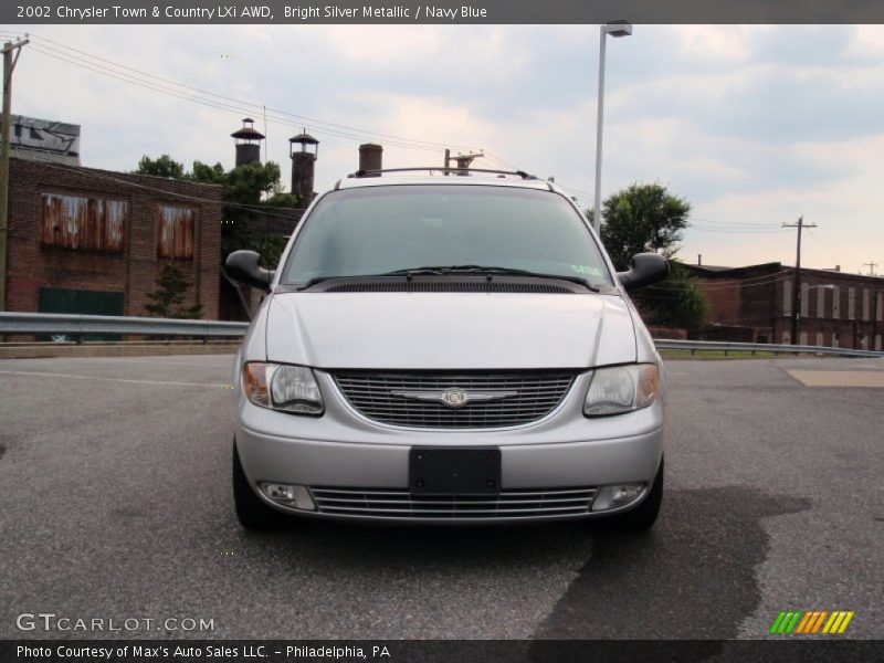 Bright Silver Metallic / Navy Blue 2002 Chrysler Town & Country LXi AWD