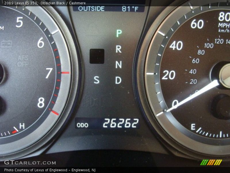 Obsidian Black / Cashmere 2009 Lexus ES 350