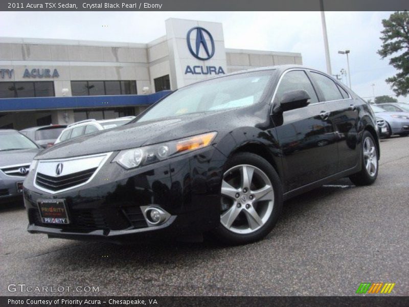 Crystal Black Pearl / Ebony 2011 Acura TSX Sedan