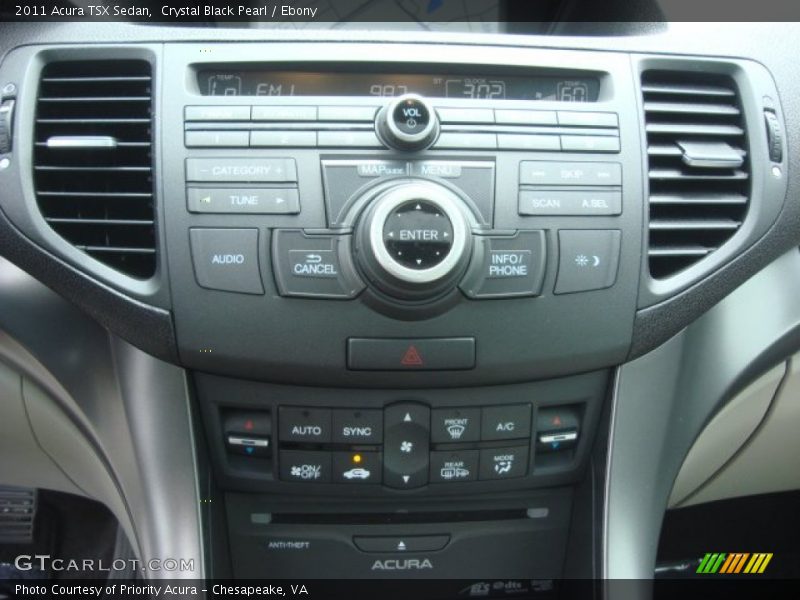 Crystal Black Pearl / Ebony 2011 Acura TSX Sedan