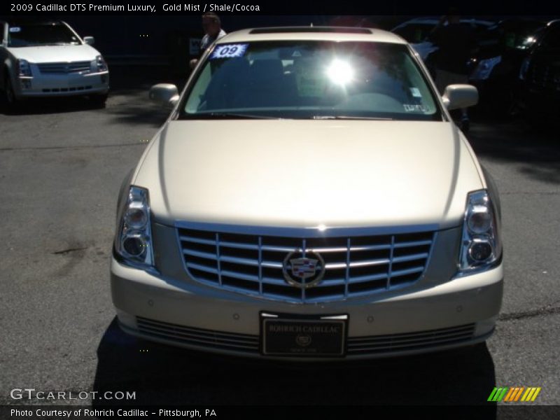 Gold Mist / Shale/Cocoa 2009 Cadillac DTS Premium Luxury