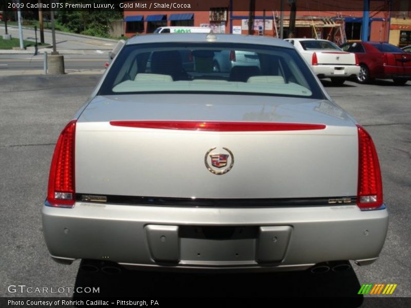 Gold Mist / Shale/Cocoa 2009 Cadillac DTS Premium Luxury