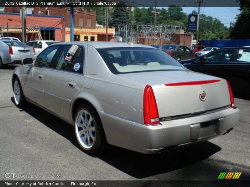 Gold Mist / Shale/Cocoa 2009 Cadillac DTS Premium Luxury