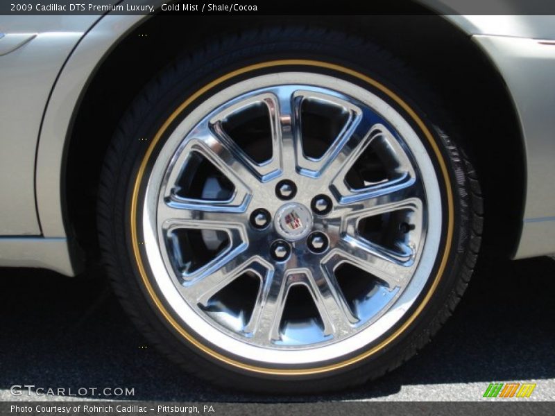 Gold Mist / Shale/Cocoa 2009 Cadillac DTS Premium Luxury