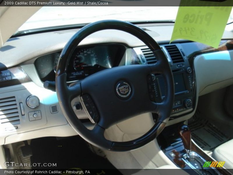 Gold Mist / Shale/Cocoa 2009 Cadillac DTS Premium Luxury