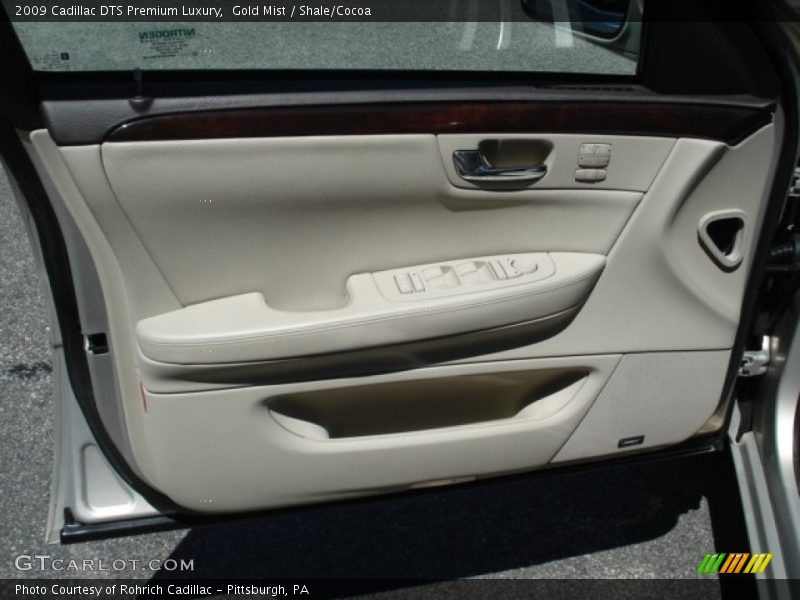 Gold Mist / Shale/Cocoa 2009 Cadillac DTS Premium Luxury