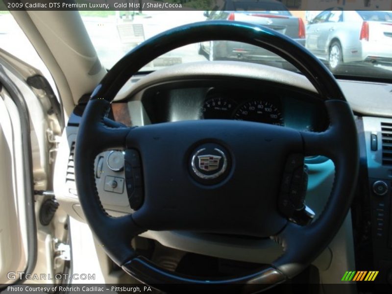 Gold Mist / Shale/Cocoa 2009 Cadillac DTS Premium Luxury