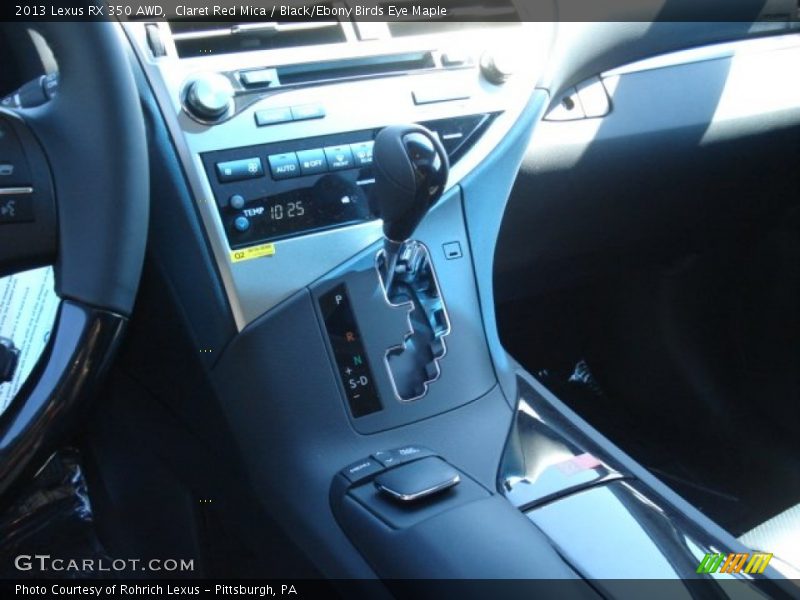 Claret Red Mica / Black/Ebony Birds Eye Maple 2013 Lexus RX 350 AWD