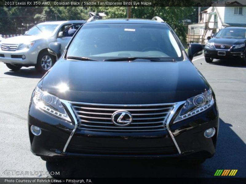 Obsidian Black / Saddle Tan/Espresso Birds Eye Maple 2013 Lexus RX 350 AWD