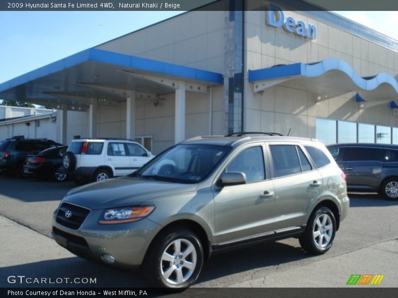 Natural Khaki / Beige 2009 Hyundai Santa Fe Limited 4WD