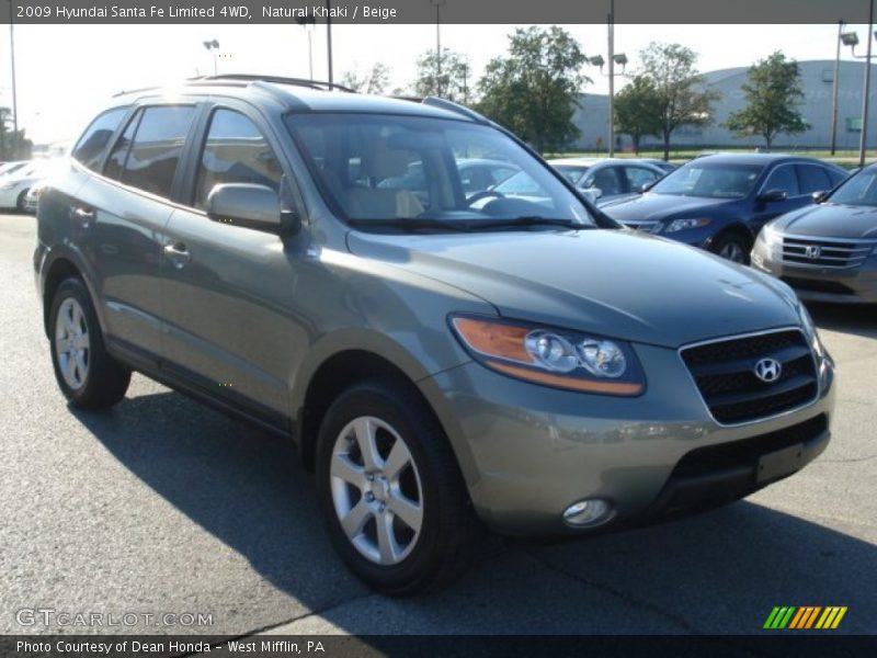 Natural Khaki / Beige 2009 Hyundai Santa Fe Limited 4WD