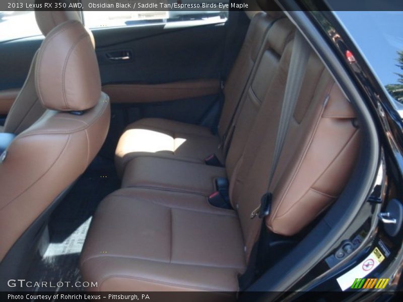 Obsidian Black / Saddle Tan/Espresso Birds Eye Maple 2013 Lexus RX 350 AWD