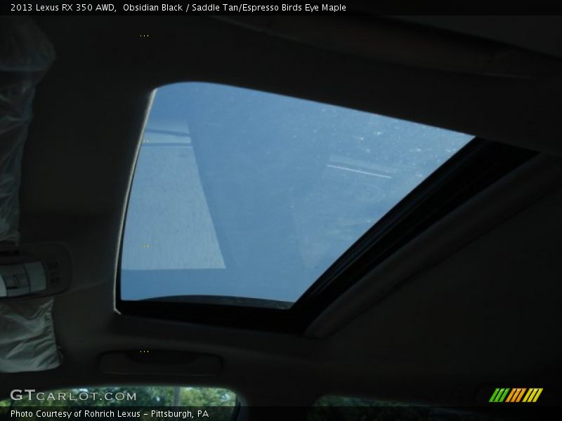 Obsidian Black / Saddle Tan/Espresso Birds Eye Maple 2013 Lexus RX 350 AWD