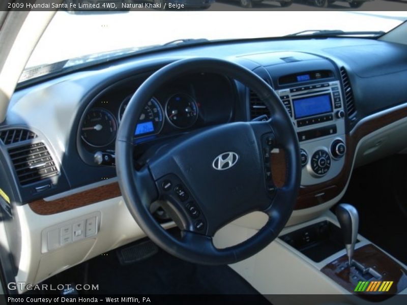 Natural Khaki / Beige 2009 Hyundai Santa Fe Limited 4WD