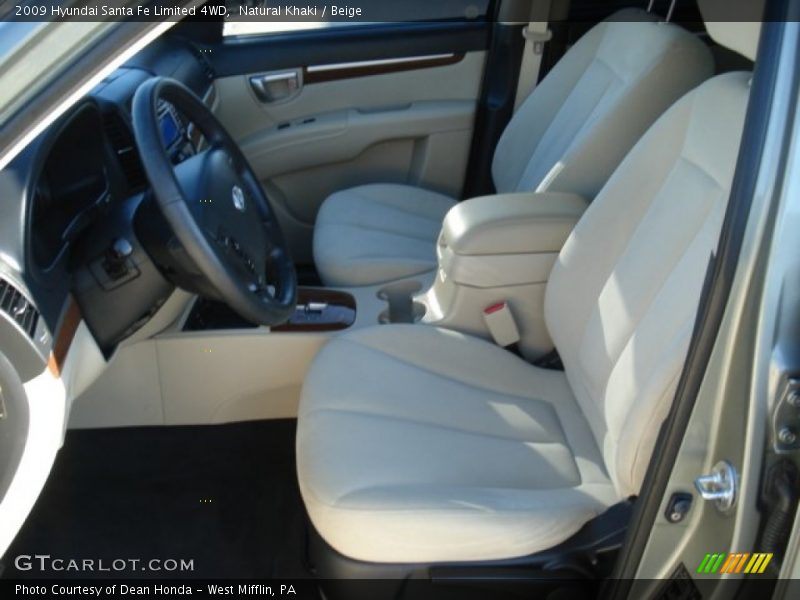 Natural Khaki / Beige 2009 Hyundai Santa Fe Limited 4WD