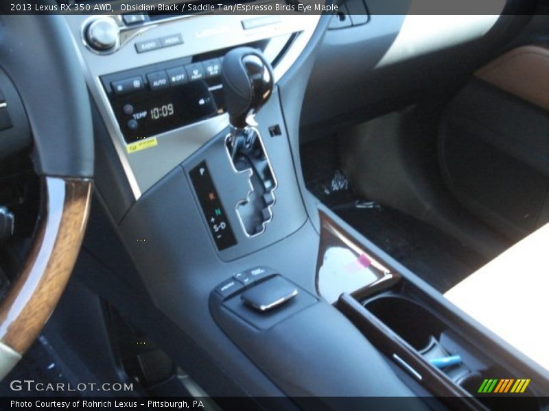 Obsidian Black / Saddle Tan/Espresso Birds Eye Maple 2013 Lexus RX 350 AWD
