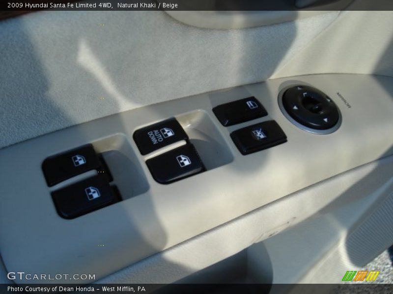 Controls of 2009 Santa Fe Limited 4WD