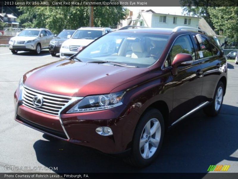 Claret Red Mica / Parchment/Espresso Birds Eye Maple 2013 Lexus RX 350 AWD