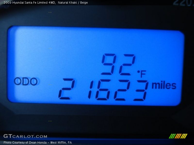 Natural Khaki / Beige 2009 Hyundai Santa Fe Limited 4WD