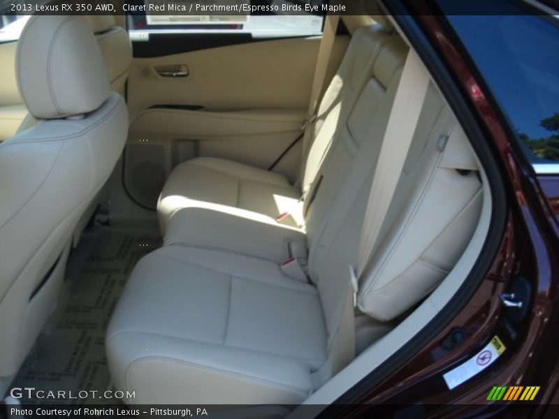 Claret Red Mica / Parchment/Espresso Birds Eye Maple 2013 Lexus RX 350 AWD