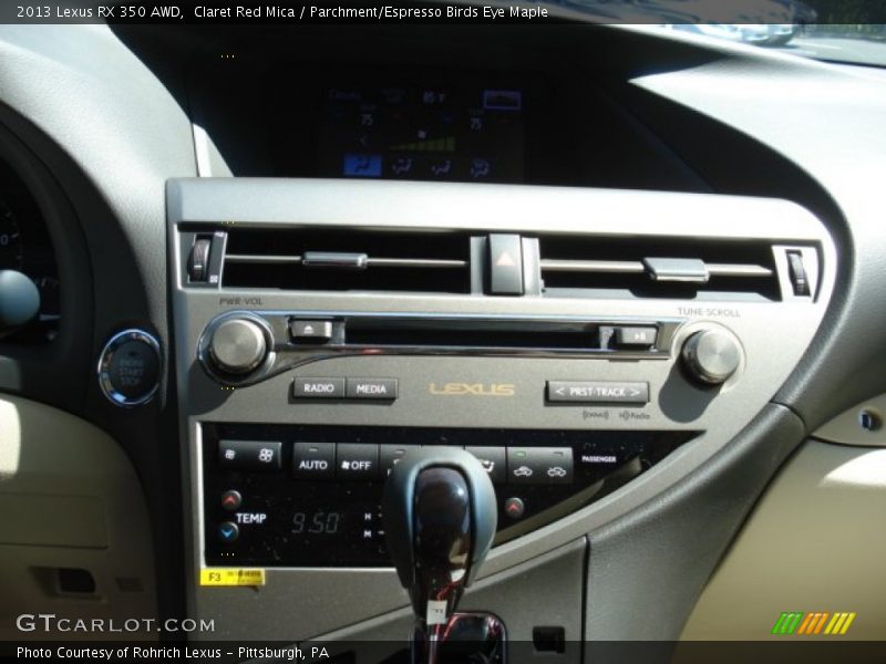 Claret Red Mica / Parchment/Espresso Birds Eye Maple 2013 Lexus RX 350 AWD