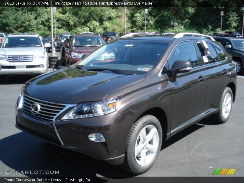 Front 3/4 View of 2013 RX 350 AWD