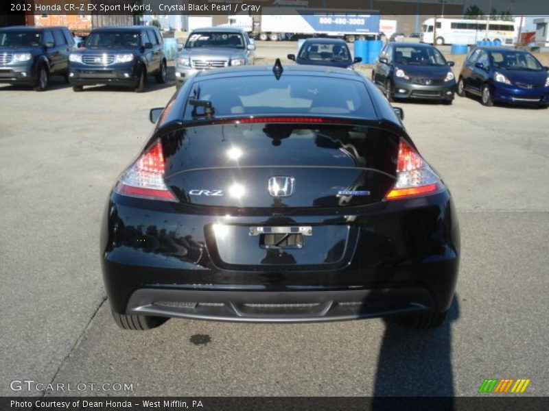 Crystal Black Pearl / Gray 2012 Honda CR-Z EX Sport Hybrid