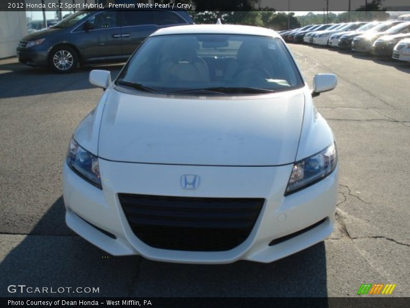 Premium White Pearl / Gray 2012 Honda CR-Z Sport Hybrid