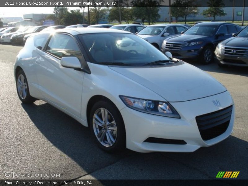 Premium White Pearl / Gray 2012 Honda CR-Z Sport Hybrid