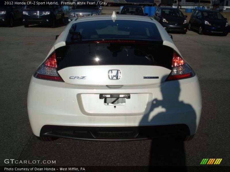 Premium White Pearl / Gray 2012 Honda CR-Z Sport Hybrid