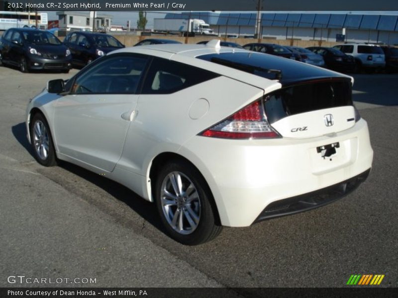 Premium White Pearl / Gray 2012 Honda CR-Z Sport Hybrid