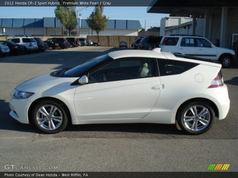 Premium White Pearl / Gray 2012 Honda CR-Z Sport Hybrid