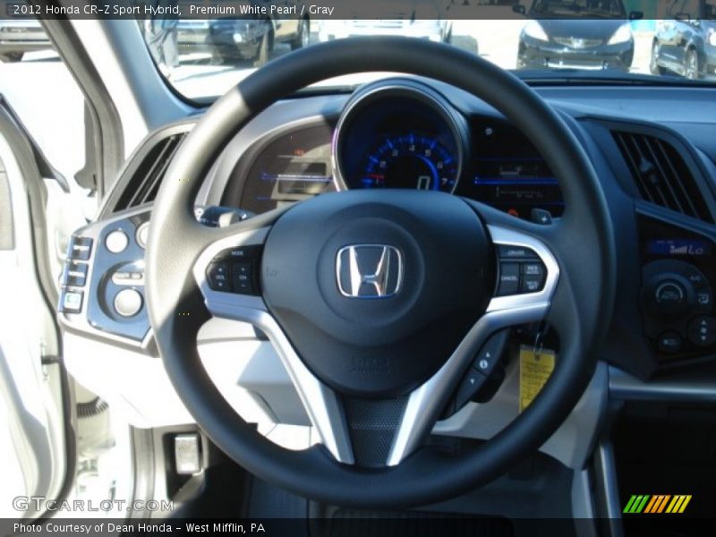 Premium White Pearl / Gray 2012 Honda CR-Z Sport Hybrid