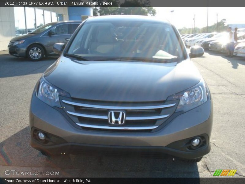 Urban Titanium Metallic / Beige 2012 Honda CR-V EX 4WD