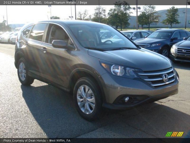 Urban Titanium Metallic / Beige 2012 Honda CR-V EX 4WD