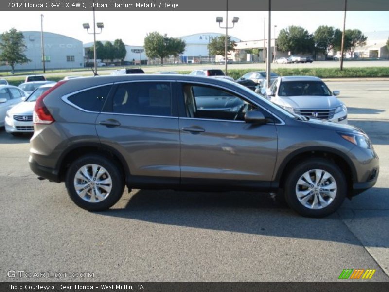 Urban Titanium Metallic / Beige 2012 Honda CR-V EX 4WD