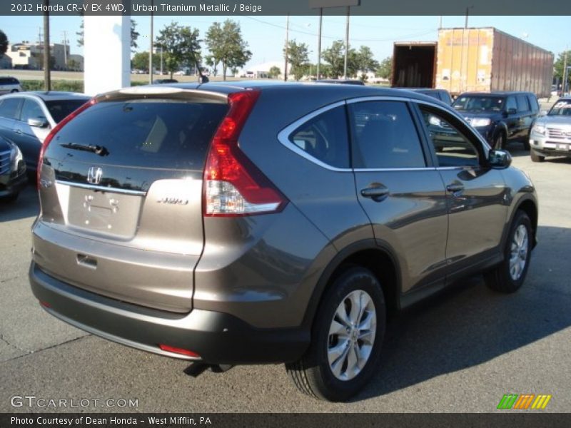 Urban Titanium Metallic / Beige 2012 Honda CR-V EX 4WD
