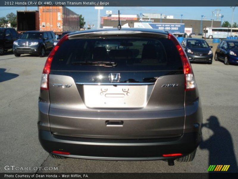 Urban Titanium Metallic / Beige 2012 Honda CR-V EX 4WD
