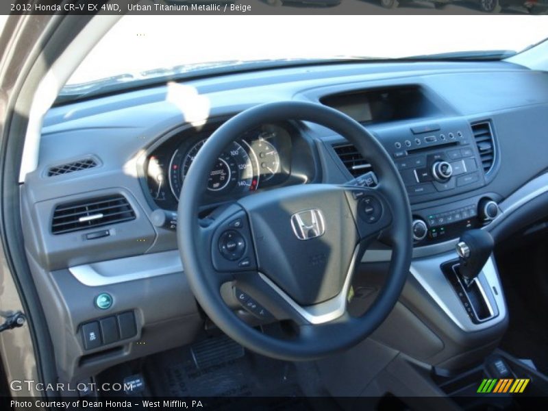 Dashboard of 2012 CR-V EX 4WD