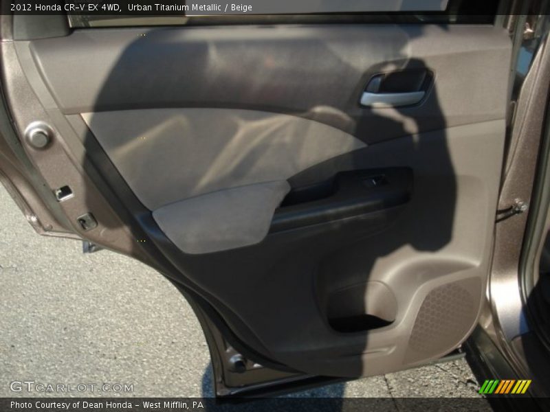 Urban Titanium Metallic / Beige 2012 Honda CR-V EX 4WD