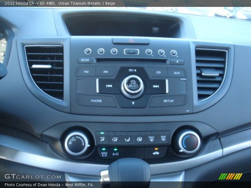 Controls of 2012 CR-V EX 4WD