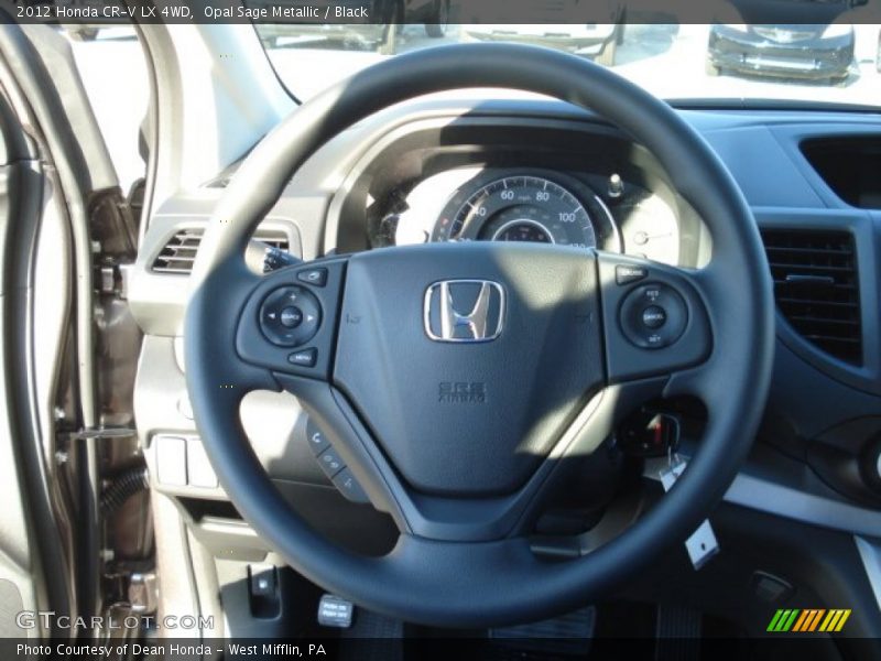 Opal Sage Metallic / Black 2012 Honda CR-V LX 4WD