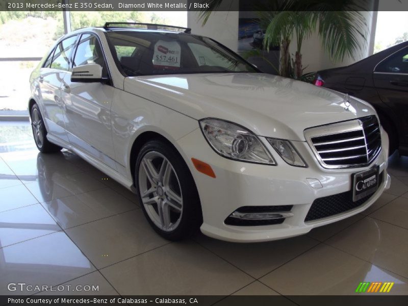 Diamond White Metallic / Black 2013 Mercedes-Benz E 350 Sedan