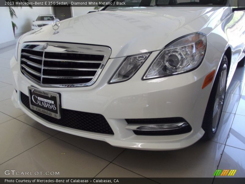 Diamond White Metallic / Black 2013 Mercedes-Benz E 350 Sedan