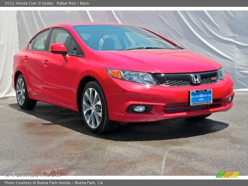 Rallye Red / Black 2012 Honda Civic Si Sedan